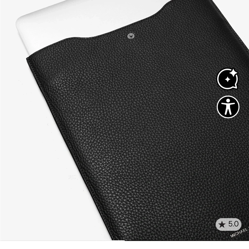 Michael Kors Medium Pebbled Leather Tech Sleeve